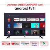 MOD43SFLVR-STAR 43-Inch Full Android A++ Smart LED TV – 1GB RAM + 8GB Storage, Voice Remote, 2-Year Warranty